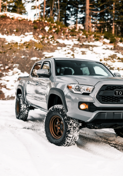A 2024 Toyota Tacoma ready for adventure in the snow.