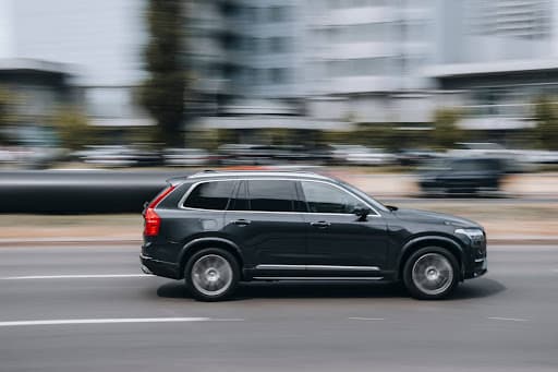 A Volvo XC90, one of the safest SUVs a person can drive.